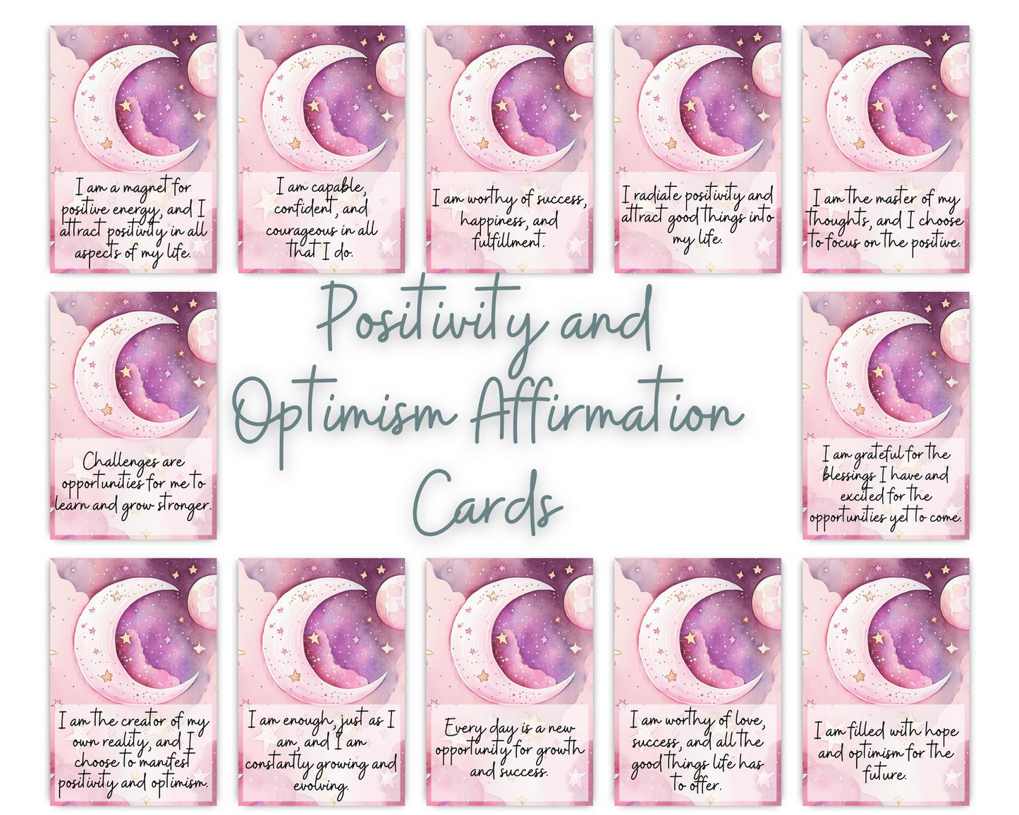 Positivity & Optimism Affirmation Cards