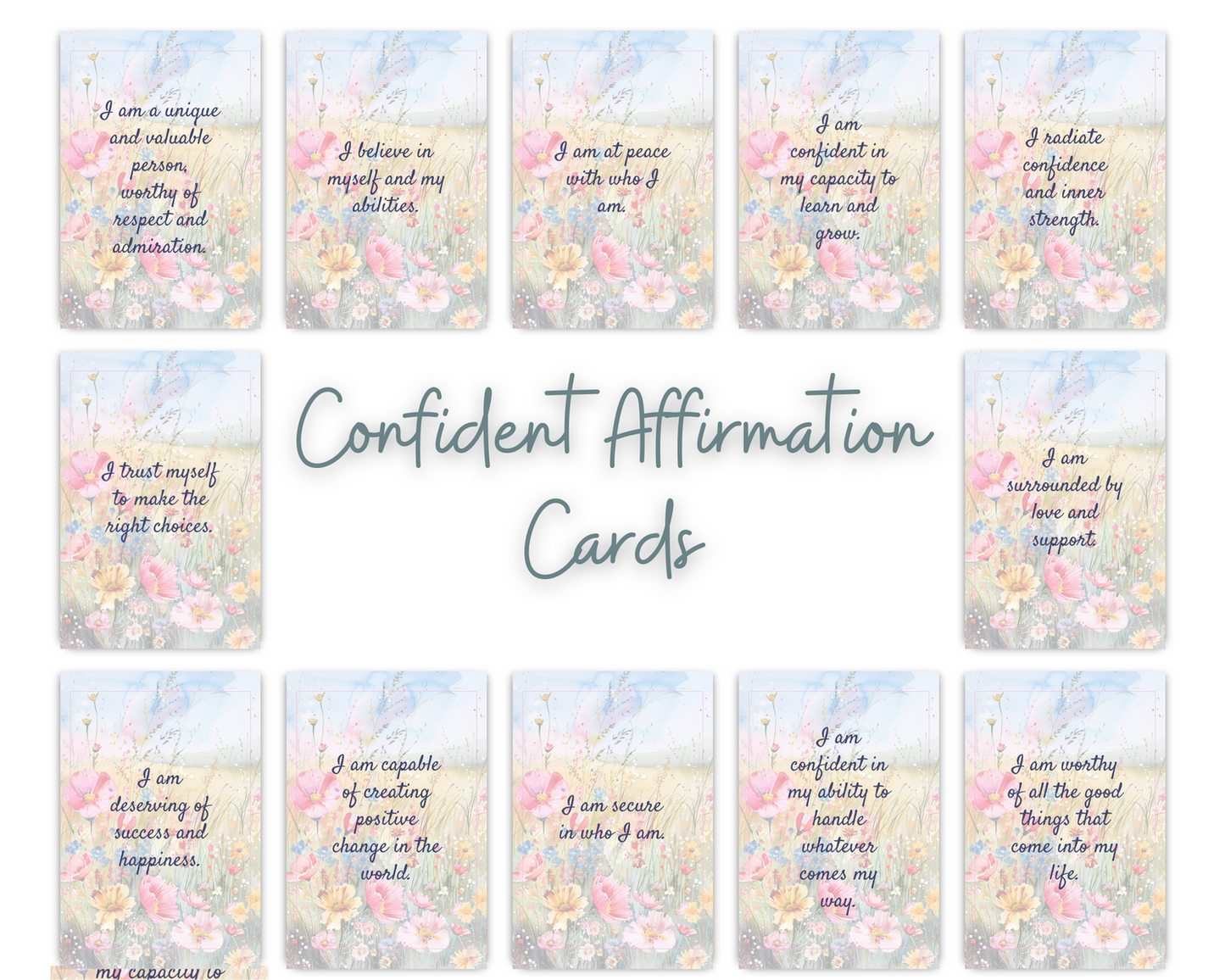 Confidence Affirmation Cards