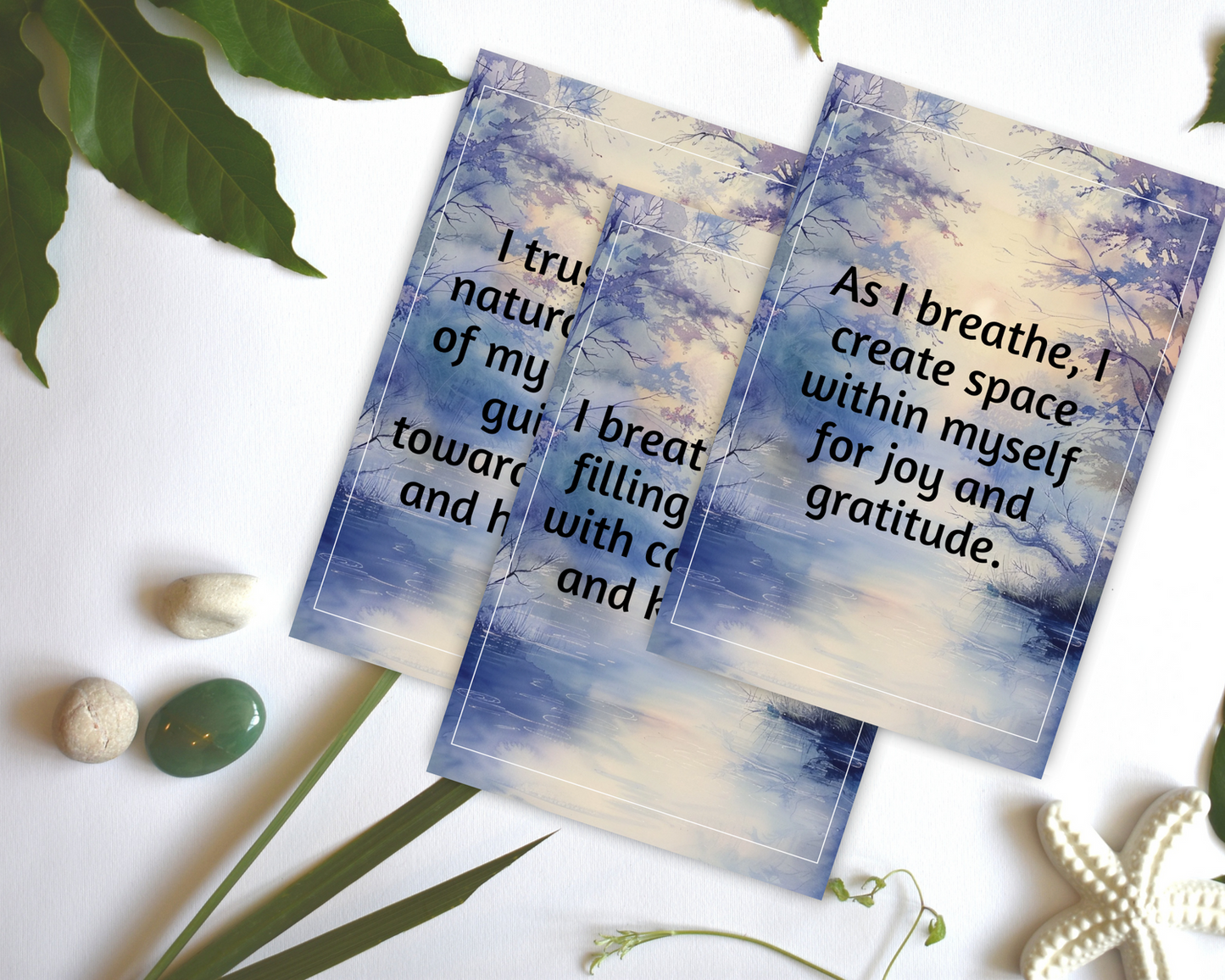 Conscious Breathing Affirmation Cards